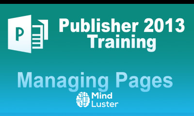 Microsoft Publisher 2013 Training Managing Pages