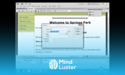 Dreamweaver CS6 Training Part 21 Modifying and Deleting Links Creating a Website Course