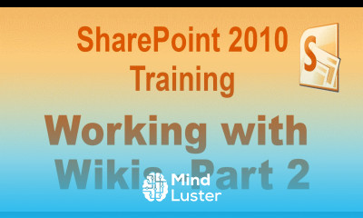 Microsoft SharePoint 2010 Training Tutorial Working with Wikis Part 2