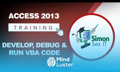 How to Develop Debug and Run VBA Code Microsoft Access 2013 VBA Workspace