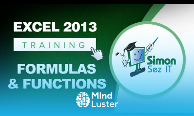 Microsoft Excel 2013 Training Formulas and Functions Excel Training Tutorial