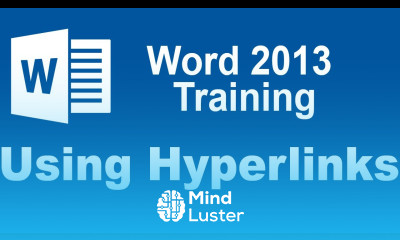 Microsoft Word 2013 Training Using Hyperlinks