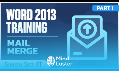 Microsoft Word 2013 Training Mail Merge Part 1