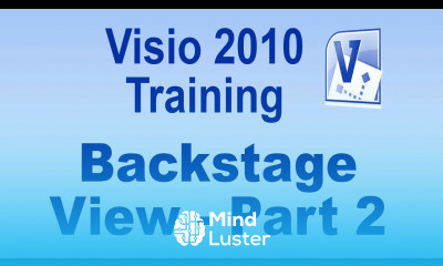 Microsoft Visio 2010 Training Tutorial Backstage View Part 2