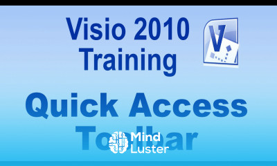 Microsoft Visio 2010 Training Tutorial The Quick Access Toolbar