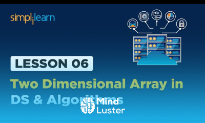 Lesson 6 Two Dimensional Array in DS and Algorithm Simplilearn