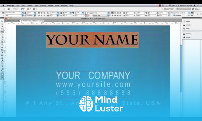 Business Card in InDesign