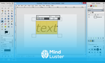 How to Italicize Text in GIMP