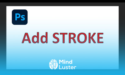 How to Add STROKE to Text in Photoshop