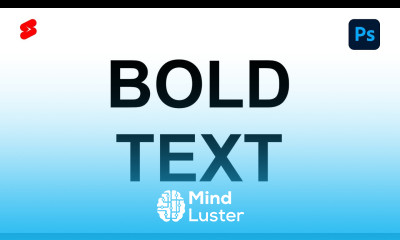 How to BOLD Text in Photoshop