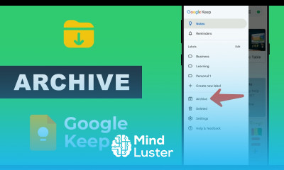 How to Archive Notes in Google Keep Organized Notes Android App 17
