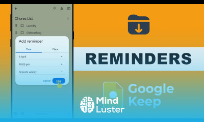 How to Use Google Keep Reminder Feature Android App 18