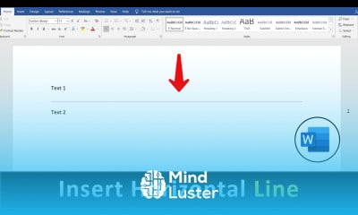 Learn How to Add Horizontal Line in MS Word - Mind Luster