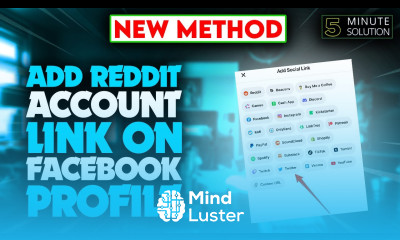 How to add Reddit account link on Facebook Profile 2024