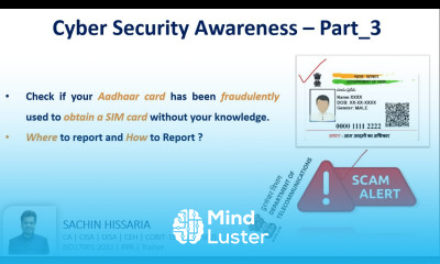 Check if your Aadhaar card has been fraudulently used to obtain a SIM SACHIN HISSARIA