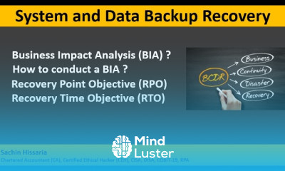 CISA DISA Exam Topic BIA Recovery Point Objective RPO and Recovery Time Objective RTO