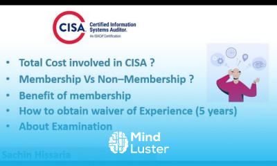 Things you should know before appearing for the CISA Exam ABOUT CISA Sachin Hissaria