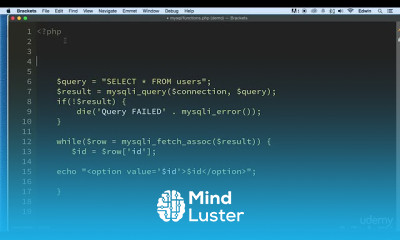 12 Query to Read Id s HOW TO USE DATABASE IN PHP PHP COURSE CMS PROJECT
