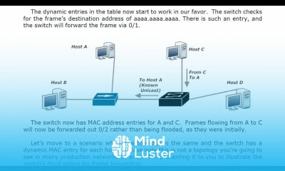 2 Fund 2 Building The MAC Address Table CISCO CCNP COURSE FOR BEGINNER COURSE FUNDAMENTALS REVIEW