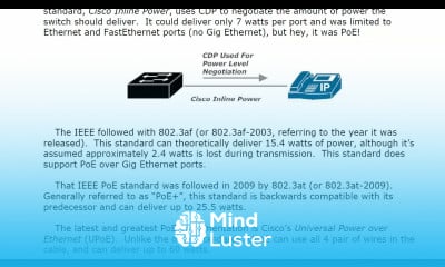 7 Fund 6 Introduction To Power Over Ethernet CISCO CCNP COURSE TUTORIAL FUNDAMENTALS REVIEW