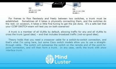 15 VLAN 6 Trunking Fundamentals EXAM VLAN FUNDAMENTALS CONFIGURATION TROUBLESHOOTING CISCO CNNP