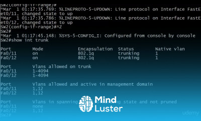 20 VLAN 11 DTP Lab Concludes On SW2 VLAN FUNDAMENTALS CONFIGURATION TROUBLESHOOTING CISCO CNNP