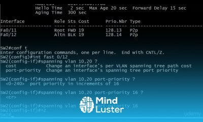 35 STP 7 Per VLAN Load Balancing Port Priority Plus STP Port State Review SPANNING TREE PROTOCOL
