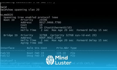 38 STP 10 Using The Priority Command Limits Of The Root Primary Command SPANNING TREE PROTOCOL