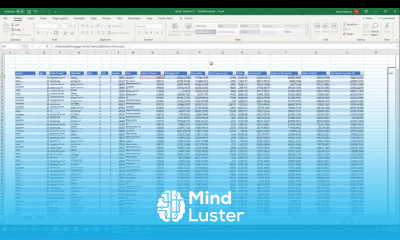 MICROSOFT EXCEL FOR DATA ANALYSIS Tutorial - Mind Luster