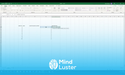 21 Creation a data base Project 4 Creation of a HR management APP EXCEL FOR DATA ANALYSIS