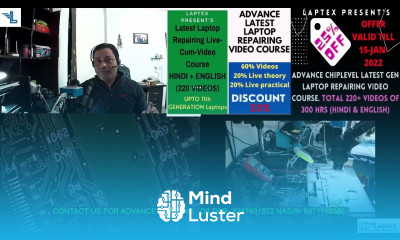 HOW LIVE LAPTOP CASE STUDY PRACTICAL WILL BE AFTER COMPLETION OF CHIP LEVEL VIDEO COURSE DEMO HINDI