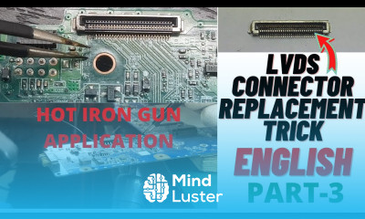 Chiplevel Laptop Repairing Training Video Course in English LVDS Connector Replacement Trick Laptex
