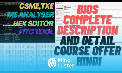 HOW TO EDIT BIOS WITH HEX EDITOR ME ANALYSER FITC TOOL Complete Description in Course HINDI