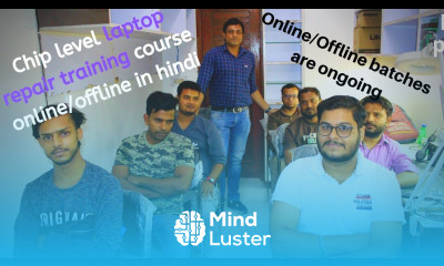 Laptop plugin not charging problem fix Chiplevel laptop repair training video course in Delhi India