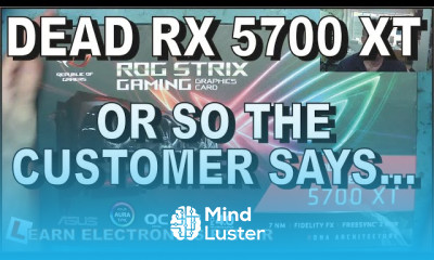 This RX 5700 XT was sent for repair by a subscriber he says it is DEAD