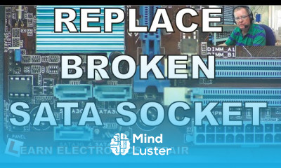 How To Replace A Broken SATA Socket Connector LER 074 Asus H61M G