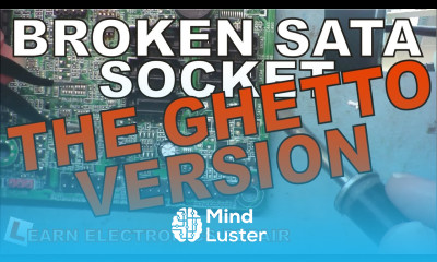 Replace broken SATA Socket Connector With Basic Tools