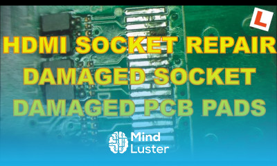 Learn Electronics Repair 20 SMD HDMI Socket Repair and Replacement