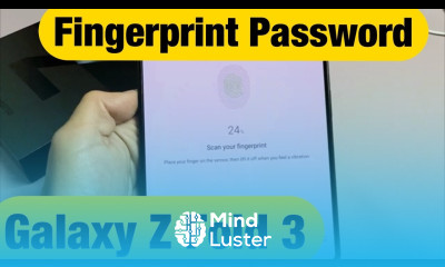 Galaxy Z Fold 3 How to Setup Fingerprint Password