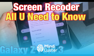 Galaxy Z Fold 3 How to Use Screen Recorder Examples All U Need to Know