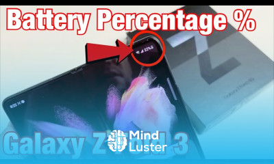 Galaxy Z Fold 3 How to Add Battery Percentage