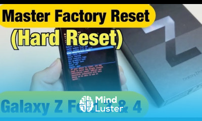 Galaxy Z Fold 3 4 How to Master Factory Reset Hard Reset