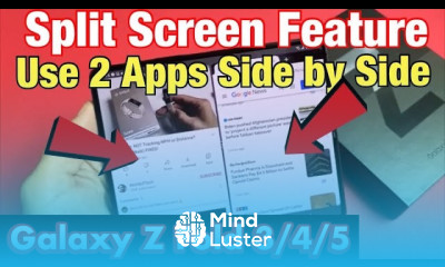 Galaxy Z Fold 3 4 5 How Use Split Screen Use 2 Apps Side by Side