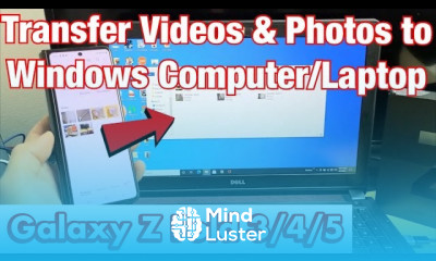 Galaxy Z Fold 3 4 5 How to Copy Photos Videos to Windows Computer Laptop PC w Cable