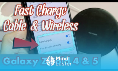 Galaxy Z Fold 3 4 5 How to FAST CHARGE Wireless Cable Fast Charging