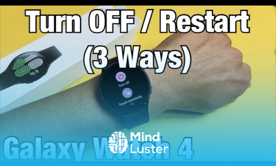Galaxy Watch 4 How to Turn OFF Restart 3 Ways