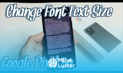 Pixel 5a How to Change Font Text Size smallest to largest
