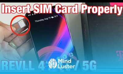 T Mobile REVVL 4 4 5G How to Insert SIM CARD Properly