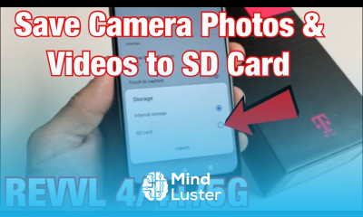T Mobile REVVL 4 4 5G Save Camera Photos Videos to SD Card Automatically