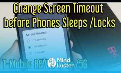 T Mobile REVVL 4 4 5G How to Change Screen Timeout Before Phone Locks Sleeps